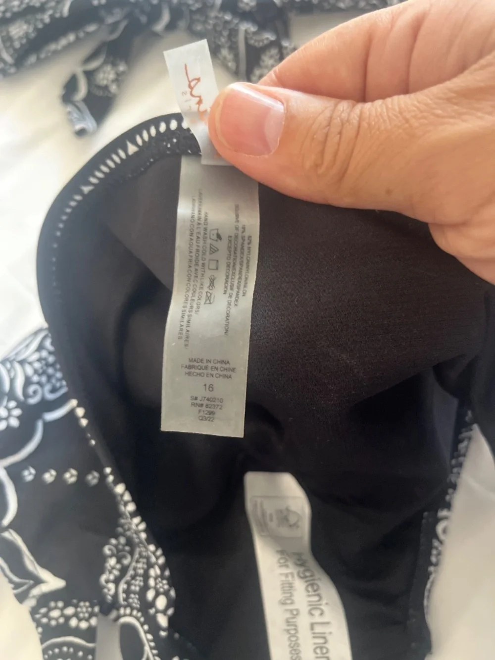 Brand new with tags bandana print bikini black size 16 girls (women small)